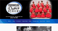 Desktop Screenshot of paramountdanceacademy.com