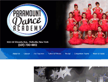 Tablet Screenshot of paramountdanceacademy.com